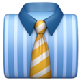 Emoji d'une chemise de travail bleue